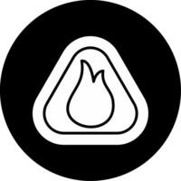 Warning Caution Symbol Glyph Circle Inverted vector