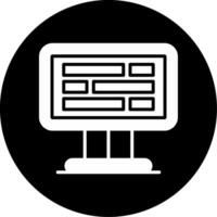 Online Library Digital Resource Glyph Circle Inverted vector
