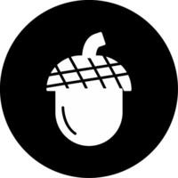 Acorn Small Nut Glyph Circle Inverted vector