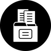 Digital Asset Collection Glyph Circle Inverted vector