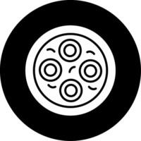 Petri Dish Laboratory Dish Glyph Circle Inverted vector