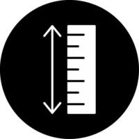 Measurement Tool Use Glyph Circle Inverted vector