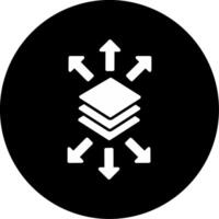 Scale Modification Tool Glyph Circle Inverted vector