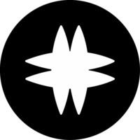 Ankistrodesmus Fusiformis Algae Glyph Circle Inverted vector