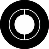 Pie Chart Business Stats Glyph Circle Inverted vector