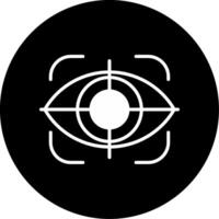 Eye Scanner Eye Identification Tool Glyph Circle Inverted vector