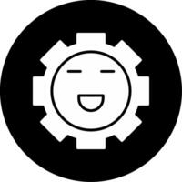 Hyperactive ADHD Traits Glyph Circle Inverted vector