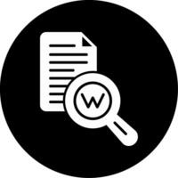 Keywords Search Function Glyph Circle Inverted vector