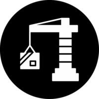 24 Hours Shipping Round-the-Clock Delivery Glyph Circle Inverted vector