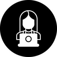 Remote Education Distance Learning Glyph Circle Inverted vector