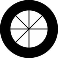 Pie Chart Chart Graph Glyph Circle Inverted vector