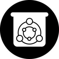 Drop Enzyme Application Glyph Circle Inverted vector