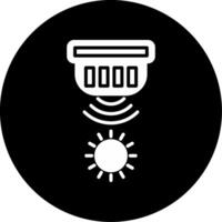 Light Sensor Ambient Light Detection Glyph Circle Inverted vector