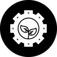 Save Energy Methods Glyph Circle Inverted vector