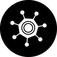 Enzyme Lab Procedures Glyph Circle Inverted vector