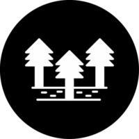 Waterfall Flowing Water Glyph Circle Inverted vector