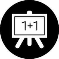 Board Presentation Layout Glyph Circle Inverted vector