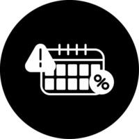 Idea Failure Analysis Glyph Circle Inverted vector