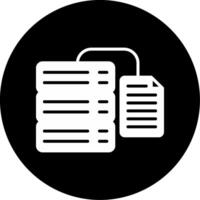 Database Management Tool Glyph Circle Inverted vector