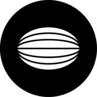 Watermelon Refreshing Fruit Glyph Circle Inverted vector