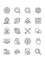 MoSimple set of settings icons Contains such Icons as control , management, Options vector