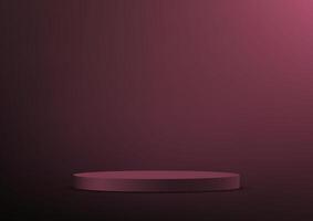 Dark purple background 3d with podium. 3D abstract studio room with pedestal podium. Space for selling products on the website. illustration. vector