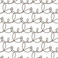 Dotted Loop Seamless Stitch Pattern vector