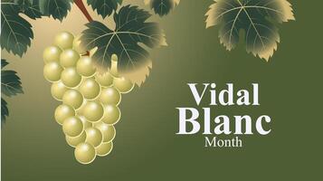 Sip into Summer, Celebrate Vidal Blanc Month, Holiday concept. use to background, vector