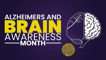 Brain Health Matters, Learn, Support, Share vector