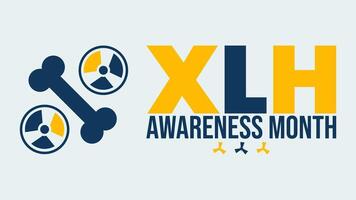 XLH awareness month design templet, Strength in Every Step vector