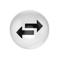 A black and white image of two arrows pointing in opposite directions png