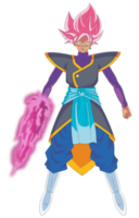 High quality image of Black Goku SSJ Rose with his energy sword png
