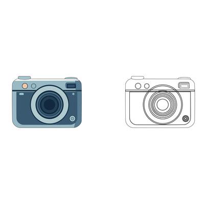 Cartoon Digital Art Coloring Vectors Illustration