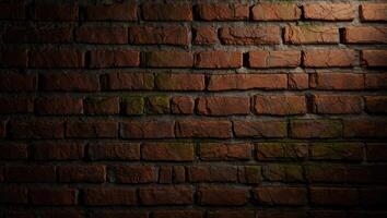 Bricks create a rustic backdrop with unique textures and natural shadows in an indoor setting during a dimly lit moment photo