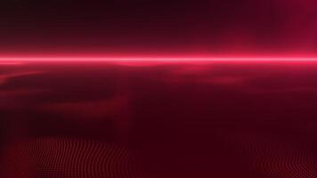 Futuristic glowing neon red waves flowing smoothly in seamless 4K 60FPS loop. Perfect for high-tech backgrounds, cyber visuals, motion design, and digital aesthetics. video