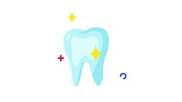 Animated Hygiene is key to a sparkling smile with this tooth video