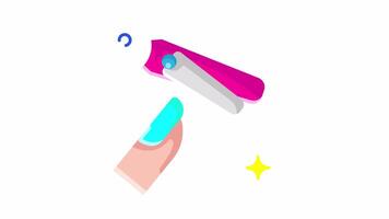 Animated Hygiene is paramount when it comes to fingernail clipping video
