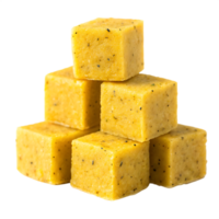 Stack of frozen vegetable bouillon cubes. png