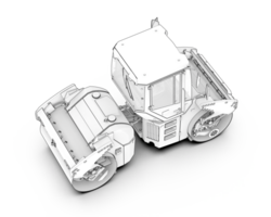 A drawing of a construction vehicle on a white background png