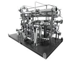 A 3d rendering of a large industrial machine png