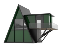 A tiny house with a balcony and a balcony png
