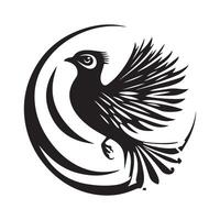 Partridge Bird Stock Logo Design image isolated on white background. vector