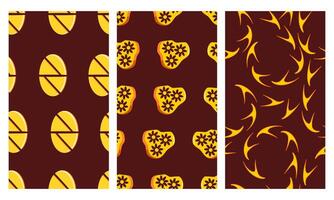 A collection of seamless patterns with rare and interesting themes. Suitable for application on paper, fabric, walls, or simply displayed digitally. vector