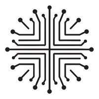 Abstract circuit board design for modern technology and digital connectivity vector
