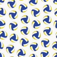 Seamless volleyball pattern. Game repeatable background with play balls. Trendy sportive endless print. illustration vector