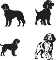 Charming Black and White Puppy Clipart vector
