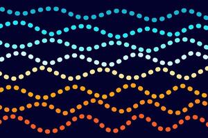 orange and blue wave spot colorful abstract pattern background. template summer concept. vector