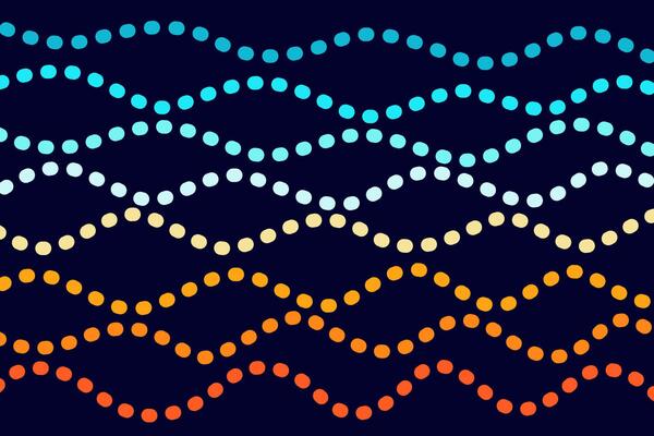 orange and blue wave spot colorful abstract pattern background. template summer concept.