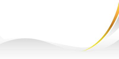 Stylish Minimal Abstract in White with Flowing Golden Lines vector
