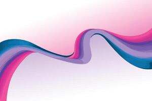 Abstract colorful flowing wave background vector